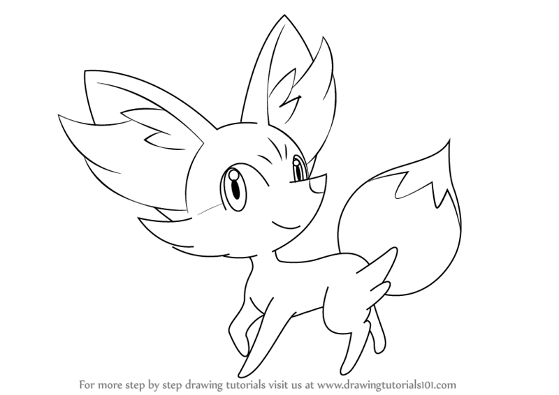 800x566 Learn How To Draw Fennekin From Pokemon (Pokemon) Step By Step