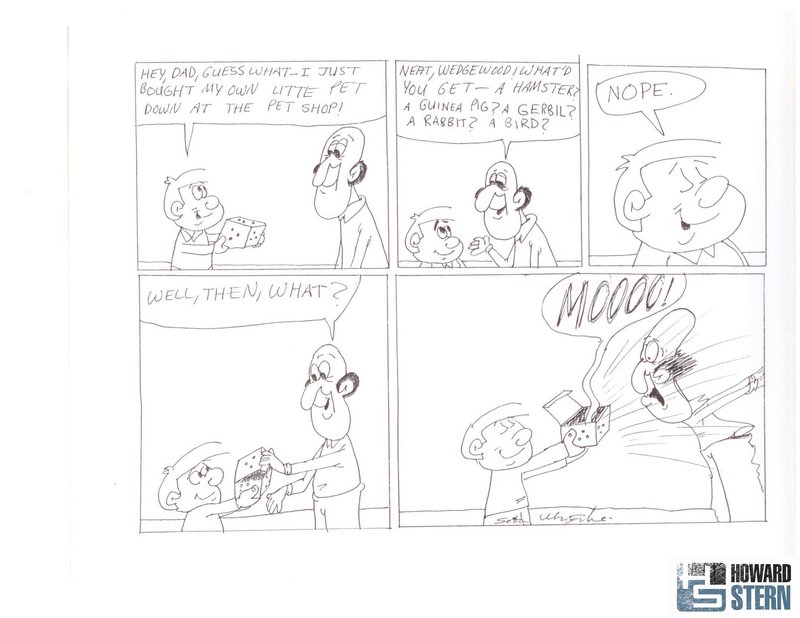 800x618 This Is Seth Macfarlane's First Published Comic Strip Howard Stern