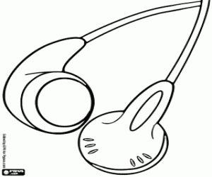 300x250 Earphone Coloring Pages