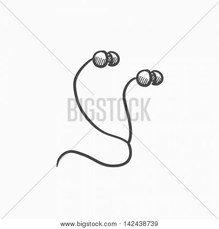 450x470 Earphone Vector Sketch Icon Vector Amp Photo Bigstock