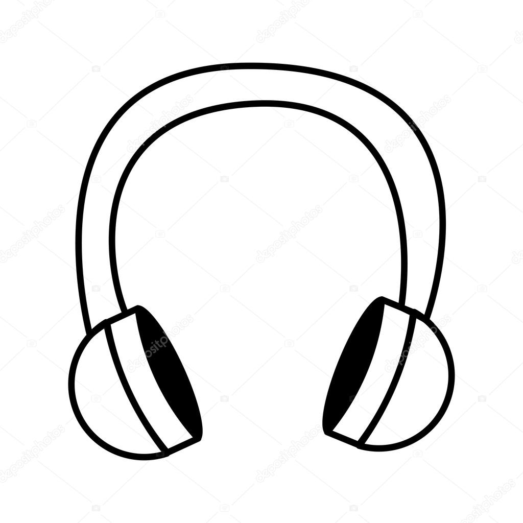 1024x1024 Earphone Wire Music Icon Stock Vector Yupiramos