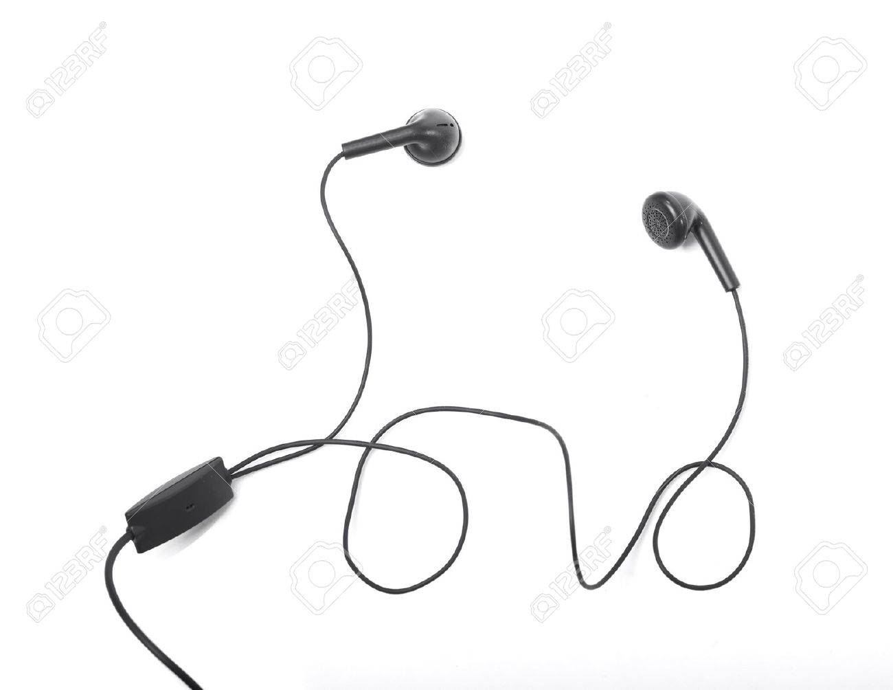 1300x1004 Modern Portable Audio Earphones Isolated On A White Background