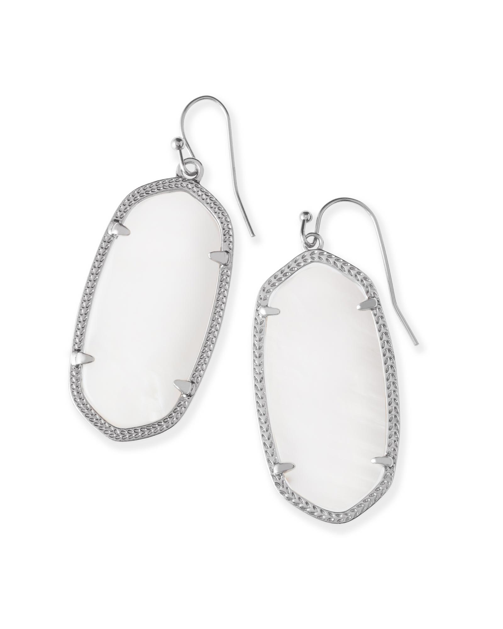1600x2000 Elle Silver Drop Earrings In Mother Of Pearl Kendra Scott