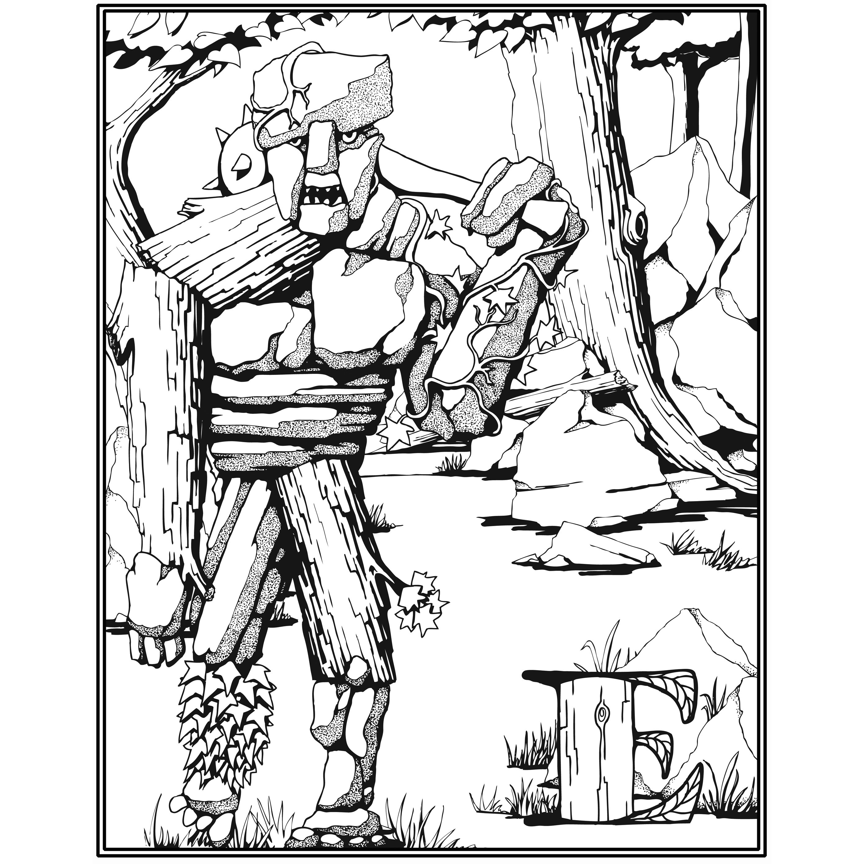 2800x2800 Color Your Own Earth Elemental