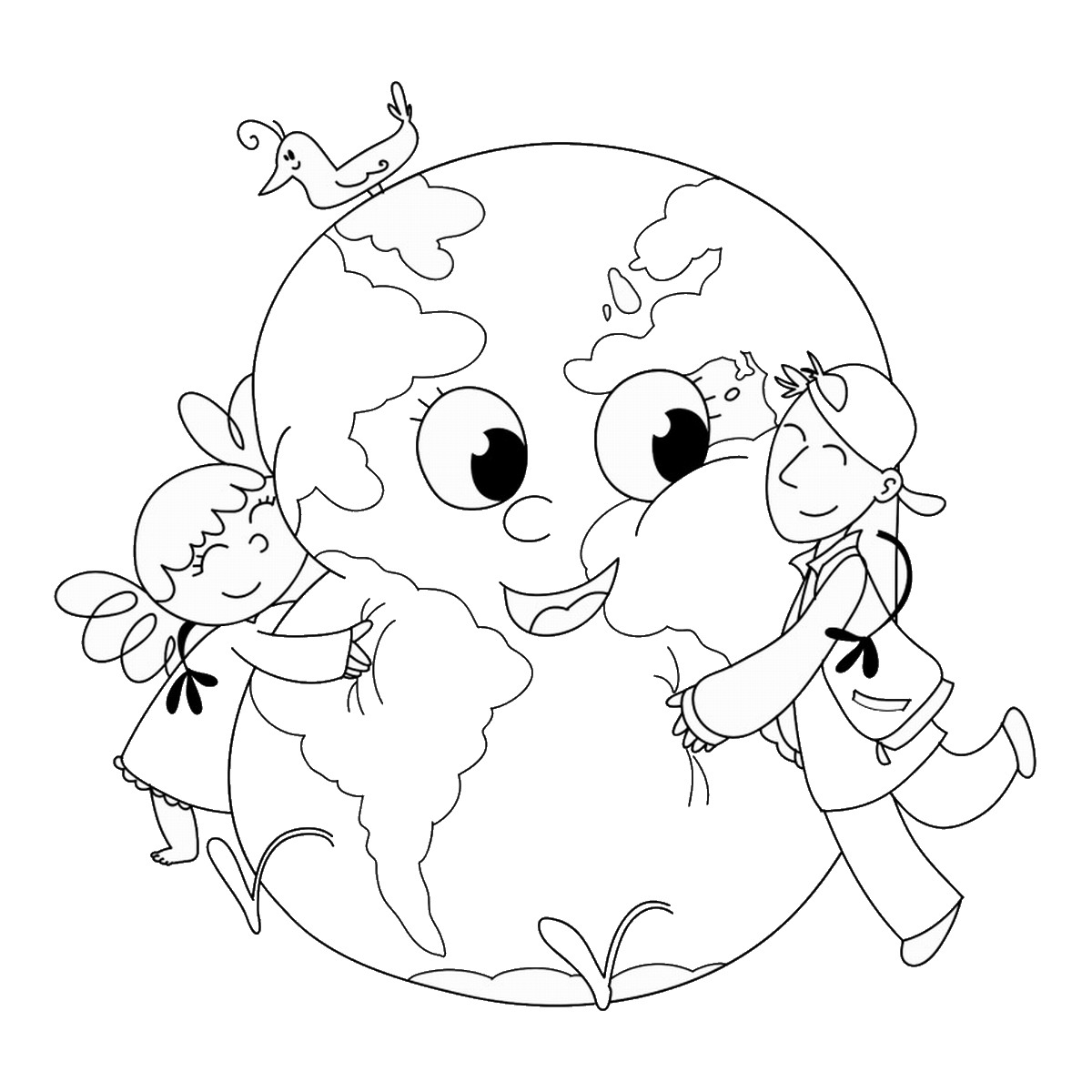 1200x1200 Earth Day Coloring Pages
