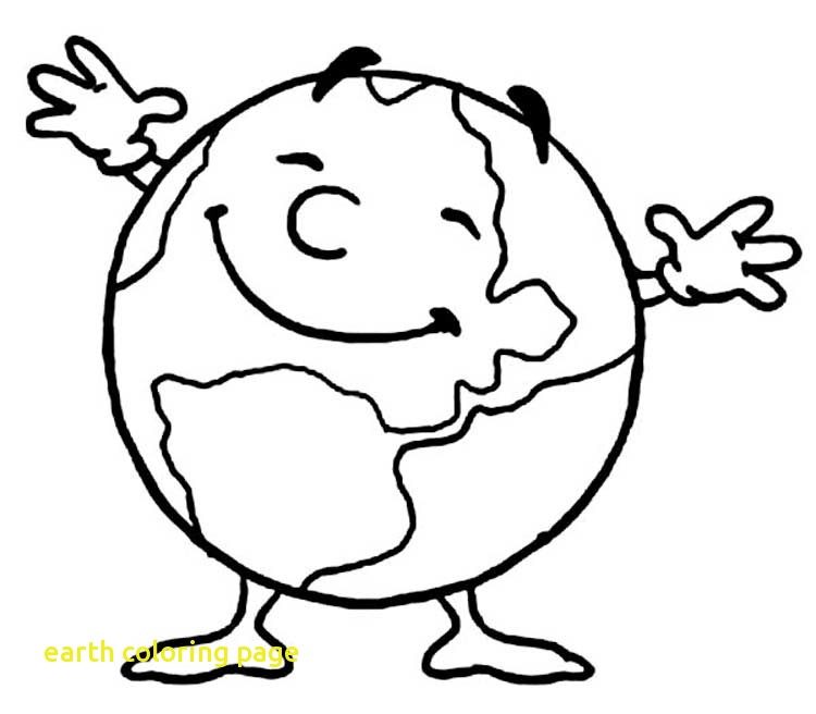 750x656 Earth Coloring Page With Coloring Page Earth Kids Drawing