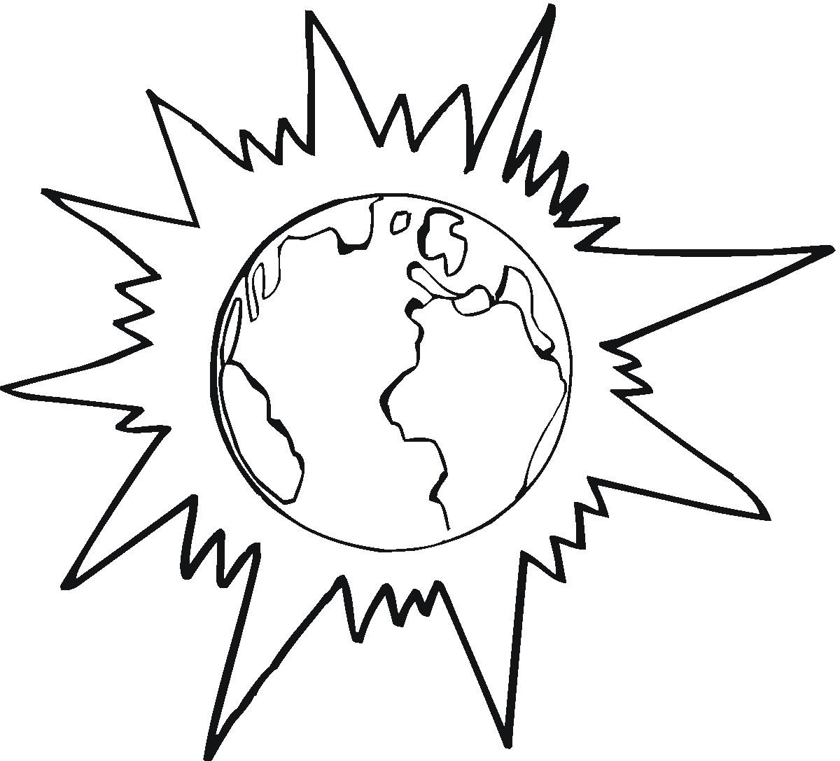 1200x1087 Free Printable Earth Coloring Pages For Kids