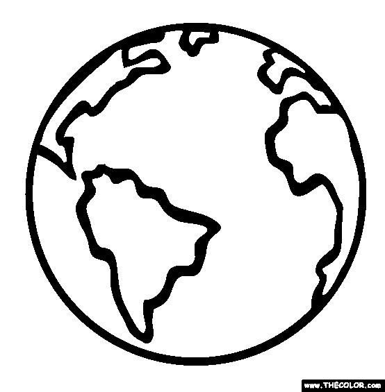 554x565 Planet Earth Coloring Page For My Multicultural Week Teaching
