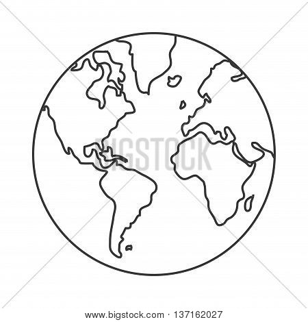 450x470 Simple Line Design Earth Globe Vector Amp Photo Bigstock