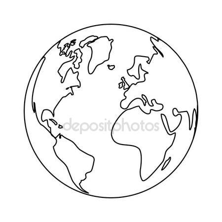 450x450 Earth Globe Icon Stock Vector Jemastock