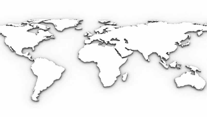 852x480 World Map Stock Footage Video Shutterstock