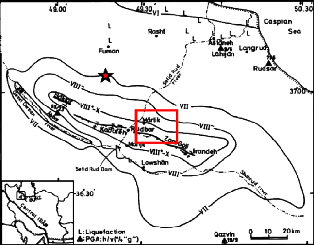 647x504 Intensity Map Of Manjil Earthquake [10] Star Shows
