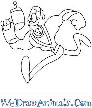 300x350 How To Draw Earthworm Jim