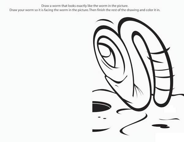 600x464 Kids Drawing Earthworm Coloring Pages Batch Coloring