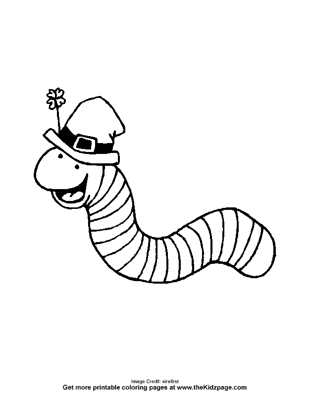 628x796 St. Patrick's Day Worm