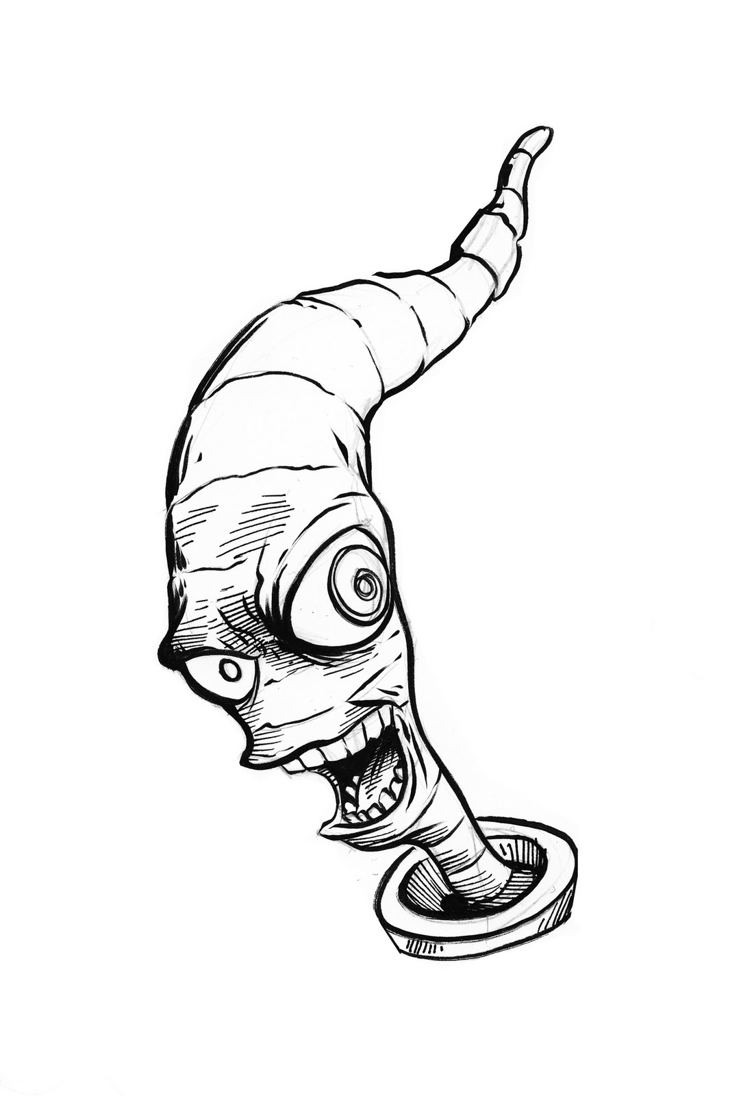 1082x1600 Pretty Good Blog Warm Up Sketch Earthworm Jim