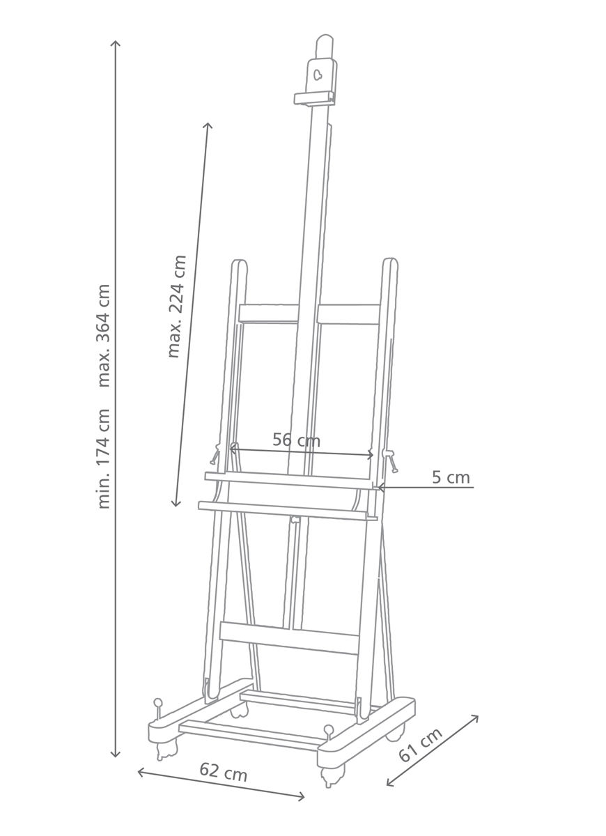 870x1200 Studio Easel