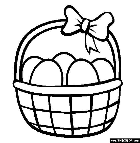 554x565 Easter Basket Coloring Page Free Easter Basket Online Coloring