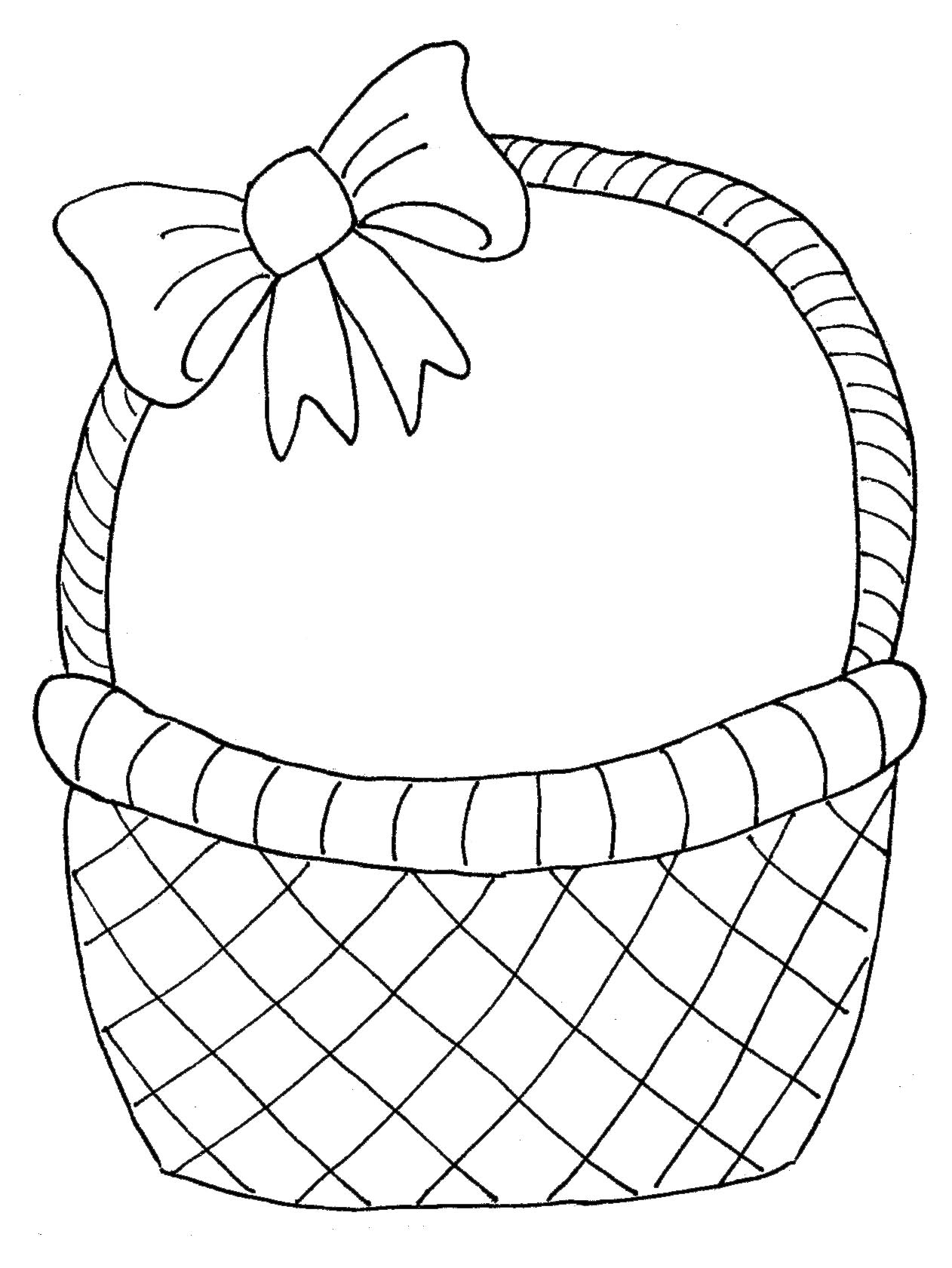 Easter Basket Drawing at GetDrawings | Free download