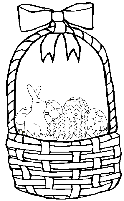 421x680 Coloring Easter Basket Picture