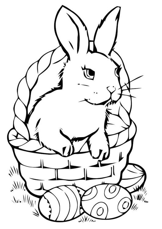 531x750 Coloring Page Easter Basket