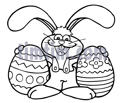 499x413 Free Drawing Of Easter Bunny 1bw From The Category Valentines