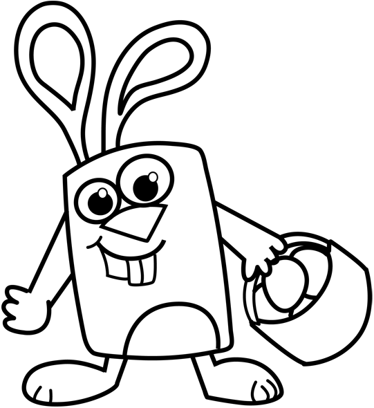 541x590 How To Draw The Easter Bunny With Simple And Easy Step By Step