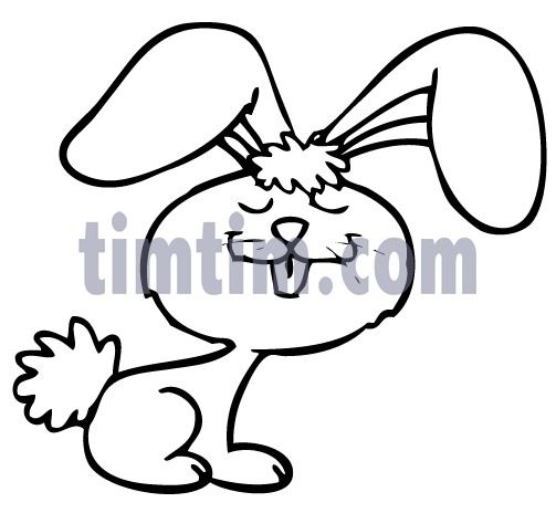 503x464 Free Drawing Of A Bunny Rabbit Bw 2 From The Category Valentines