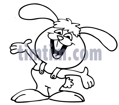 510x450 Free Drawing Of Bunny Rabbit Bw3 From The Category Pets