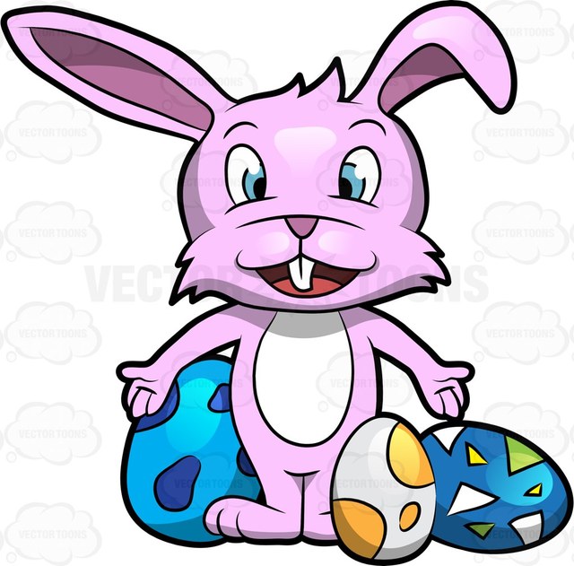 640x631 A Very Warm And Welcoming Easter Bunny Cartoon Clipart
