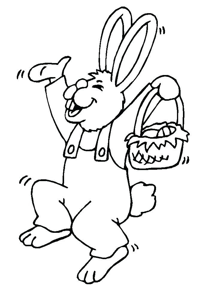 718x957 Easter Bunny Coloring Pages To Print An Bunny Hopping Two Pages