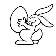 220x220 Easter Bunny Artist Coloring Pages