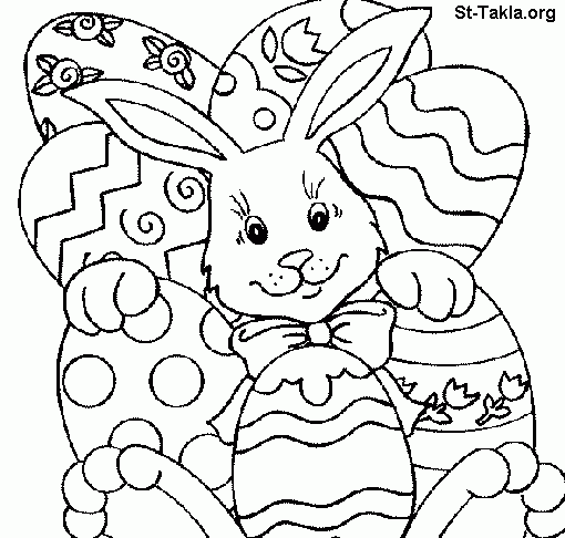 510x486 Happy Easter Bunny Coloring Pages Hd Easter Images