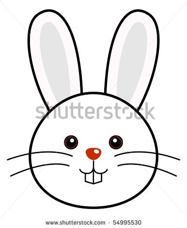 Easter Bunny Face Drawing at GetDrawings | Free download