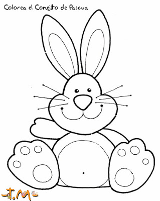 319x400 Cute Easter Bunny Colouring Page Line Drawings