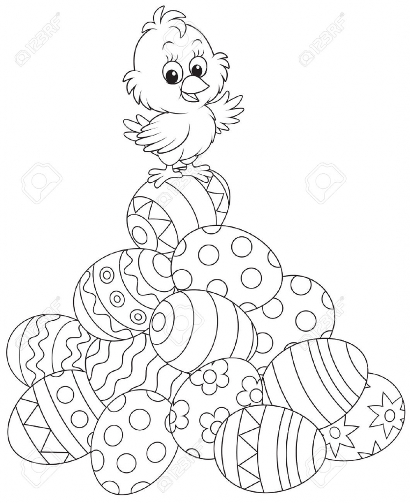 835x1024 Easter Coloring Pages Baby Chicks