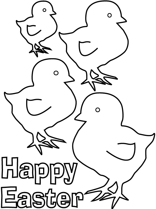 525x703 Easter Chick Coloring Pages