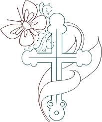 Easter Cross Drawing