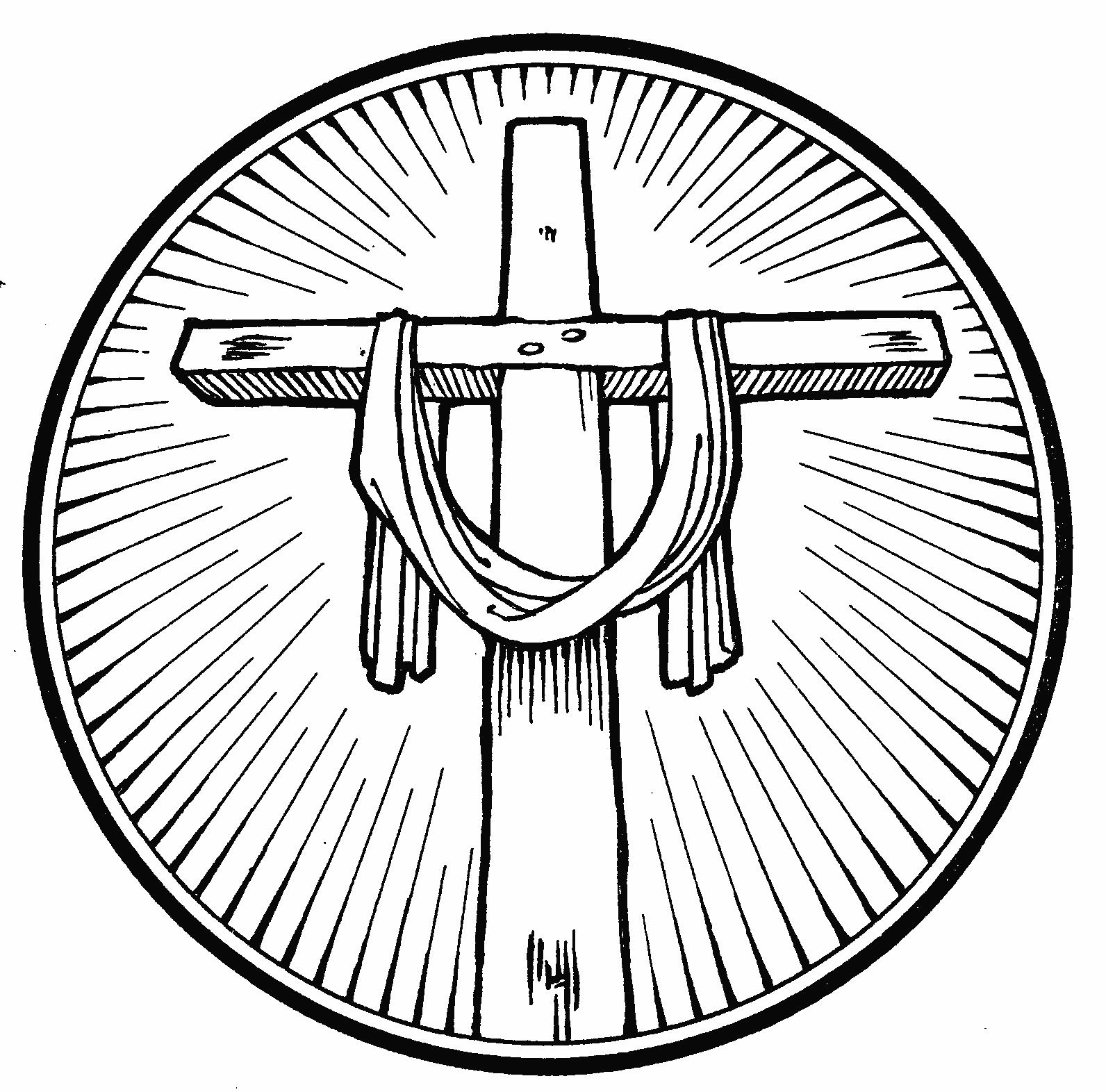 1592x1572 Cross Coloring Pages