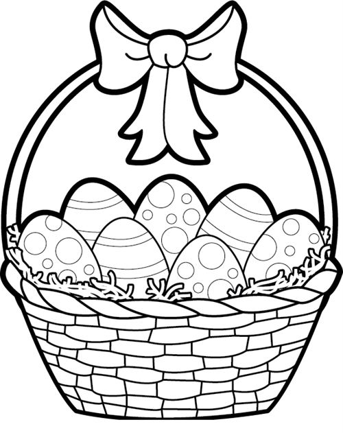 500x631 Easter Clipart Black And White Easter Bunny Amp Eggs