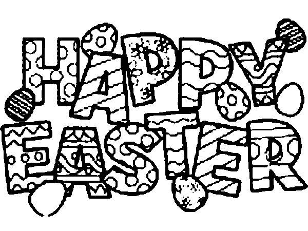 600x450 Happy Easter 2014 Pictures To Colour, Draw, Print, Coloring Pages
