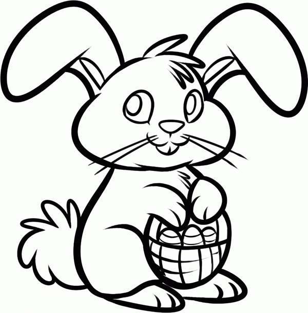 600x608 Easter Bunny Drawing Fishwolfeboro