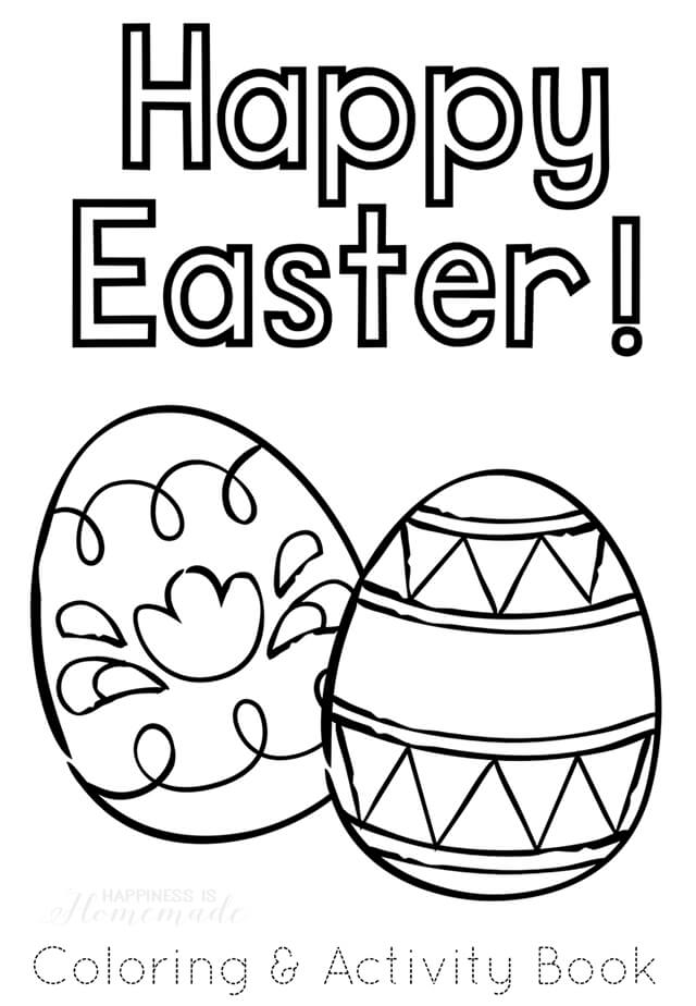 640x924 Printable Easter Coloring Book