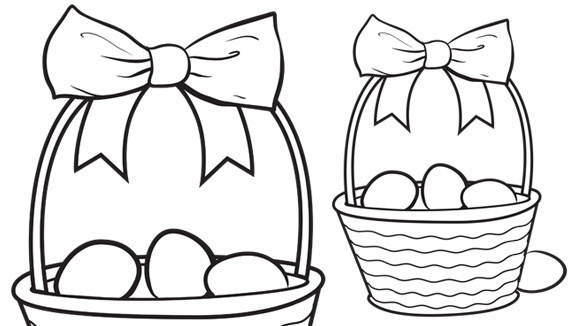 580x326 Easter Basket Coloring Pages