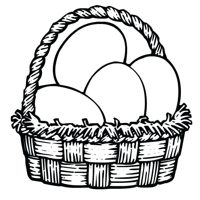 700x700 Easter Basket Coloring Pages Easter Bunny Basket Coloring Pages