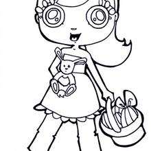 220x220 Easter Egg Basket Coloring Pages