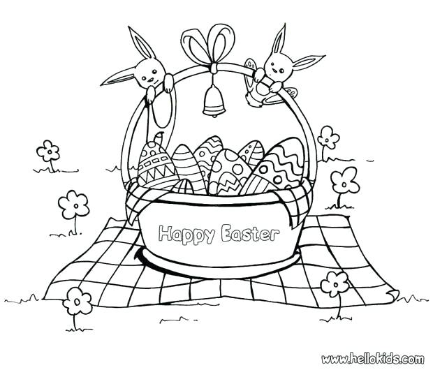 620x530 Coloring Pages Easter Eggs Chocolate Egg Basket Coloring Page