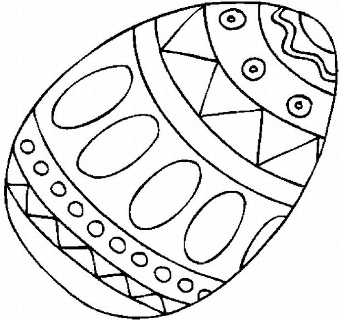 702x659 Easter Egg Coloring Pages Easy Colouring For Pretty Draw Print