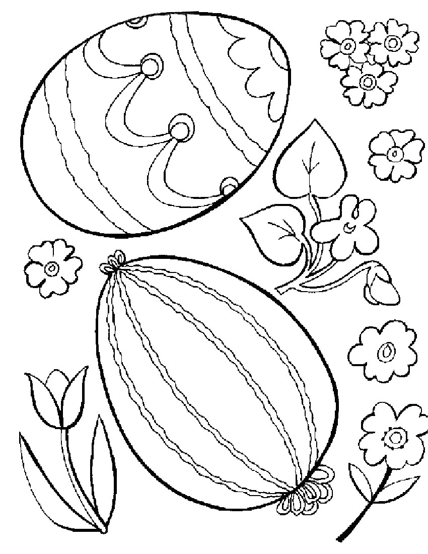 850x1100 Free Printable Easter Egg Coloring Pages For Kids