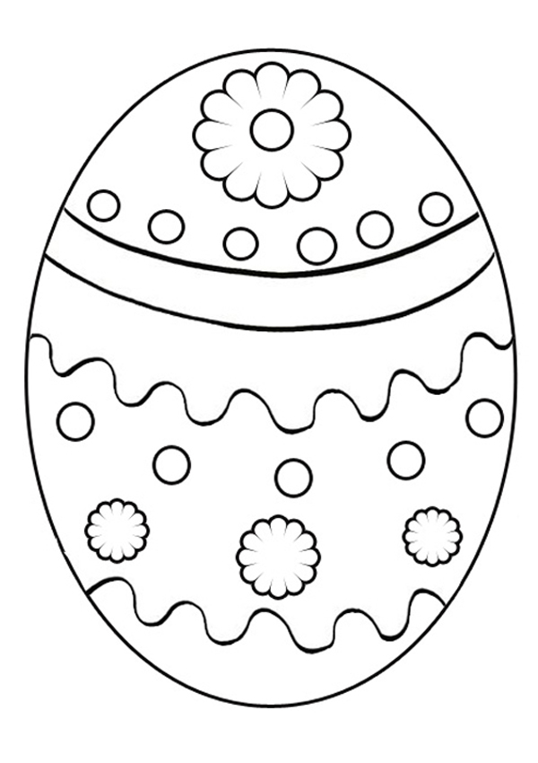 600x850 Free Printable Easter Eggs Coloring Pages Preschool To Snazzy Draw